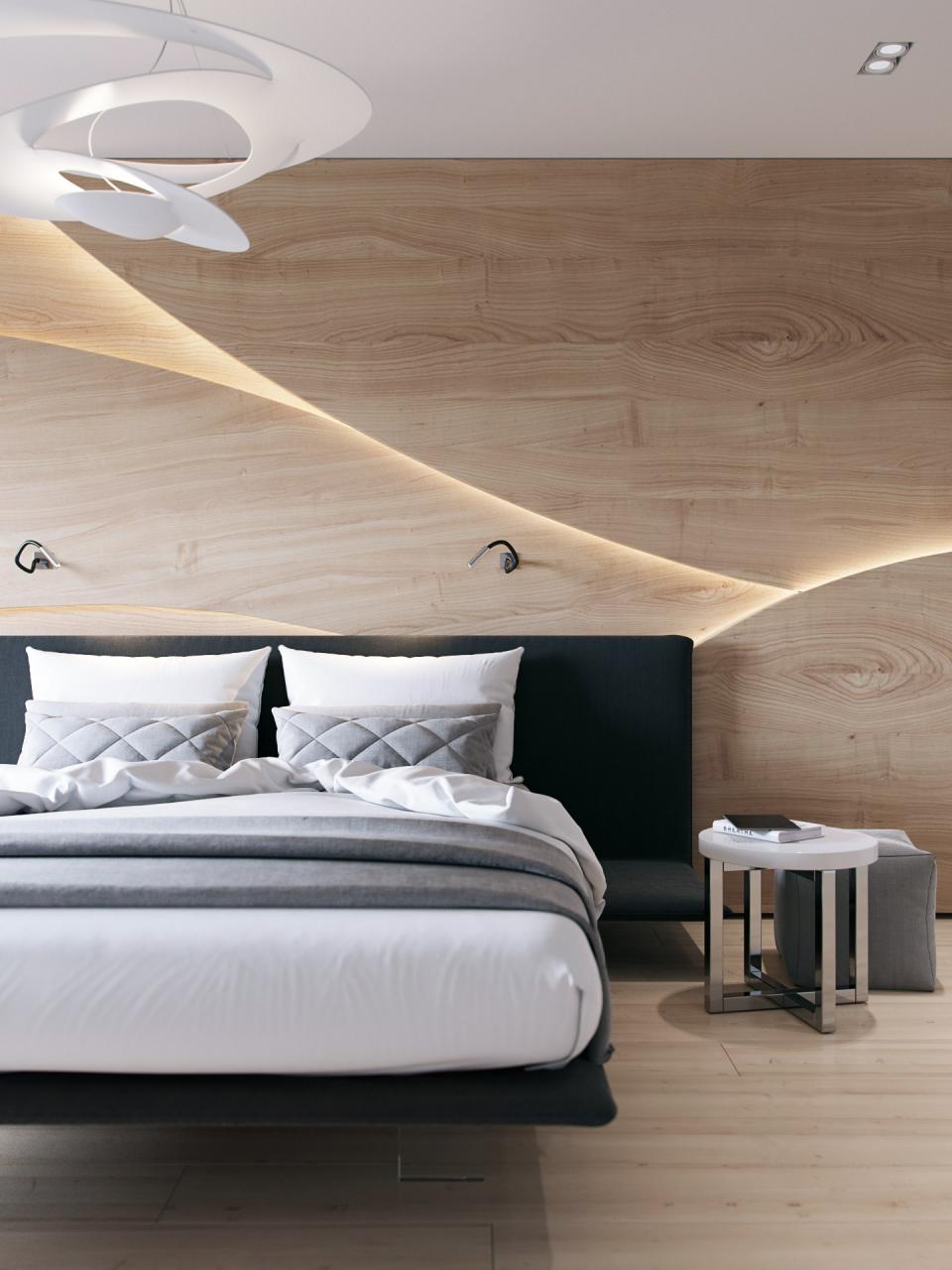Nội thất phòng ngủ bằng gỗ