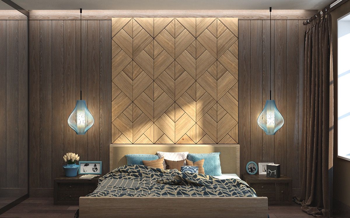 Nội thất phòng ngủ bằng gỗ