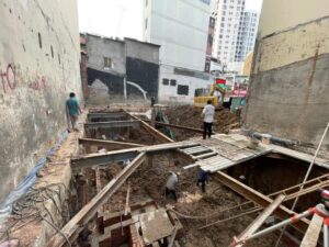 chống vách hố đào