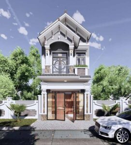 Xay Nha 2 Tang Mat Tien 6m