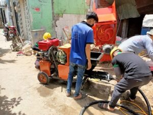 máy phun vữa trát tường