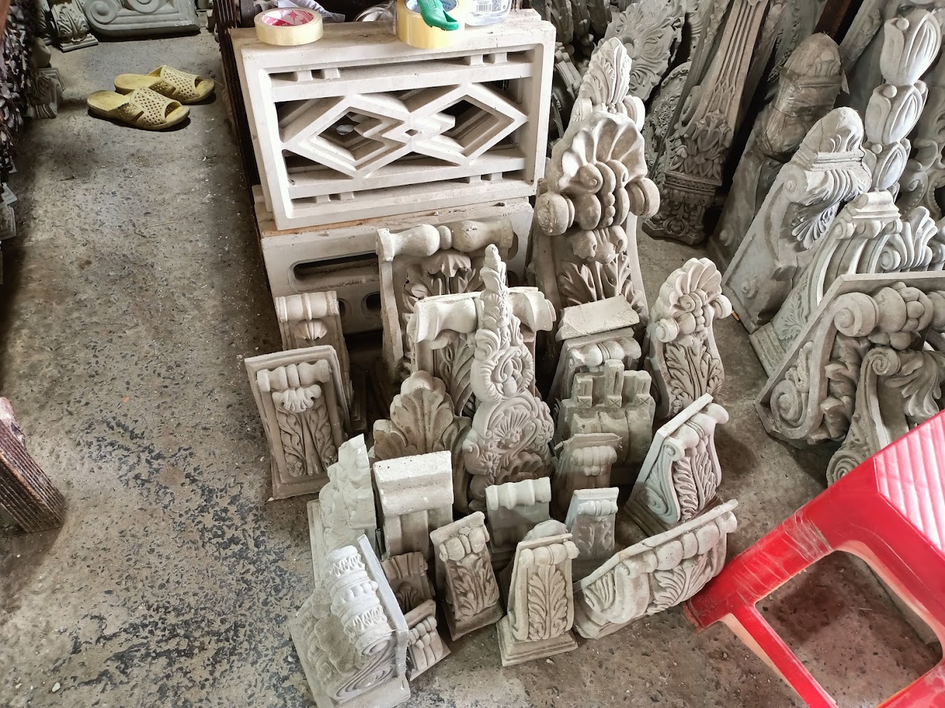 phào bệt thự