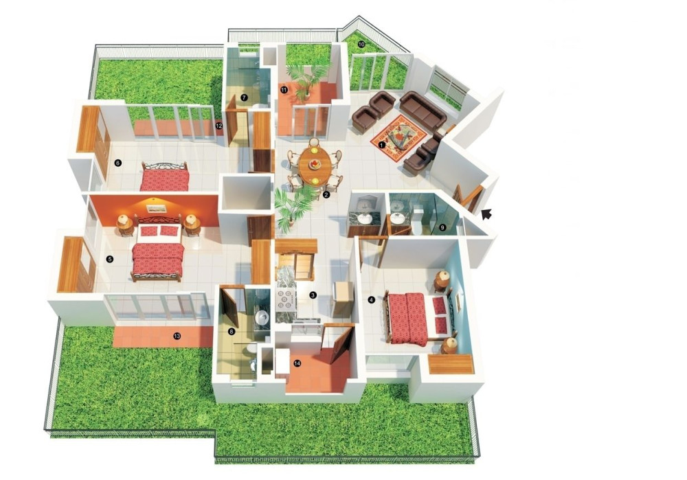 Mẫu nhà cấp 4 đẹp mái ngói thái xây năm 2023