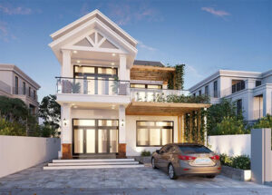 Mẫu biệt thự đẹp 1 lầu 8x15 mái ngói thái