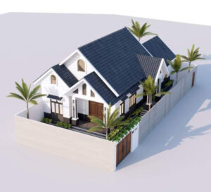 Mẫu biệt thự vườn đẹp cấp 4 2 phòng ngủ