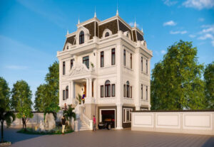 Mẫu biệt thự cổ điển đẹp 15 x17 m