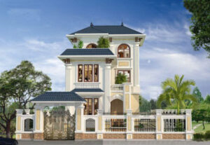 Mẫu biệt thự cổ điển đẹp 15 x17 m biên hòa