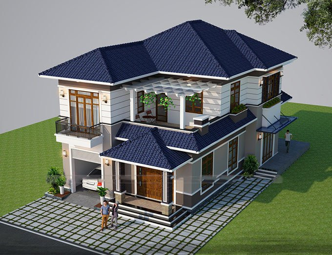 Mau Biet Thu Dep 2 Tang Vuon 6x15 Tây ninh