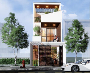 Thiết kế xây nhà 3 tầng 5x14 đẹp Gò vấp