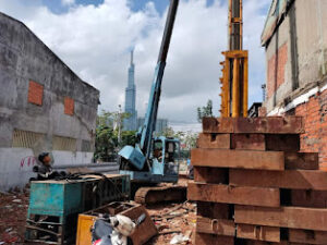 Xử Lý Móng Bị Lún Nghiêng