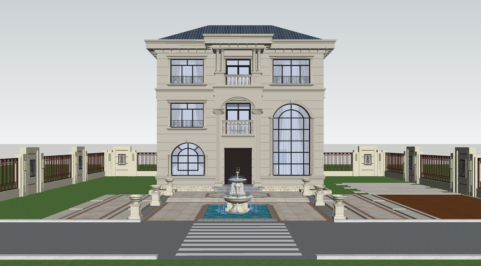 Mẫu 3d File Biệt Thự đẹp Sketchup