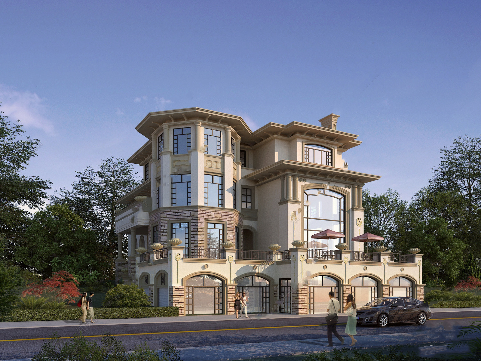 Mẫu 3d File Biệt Thự đẹp Sketchup