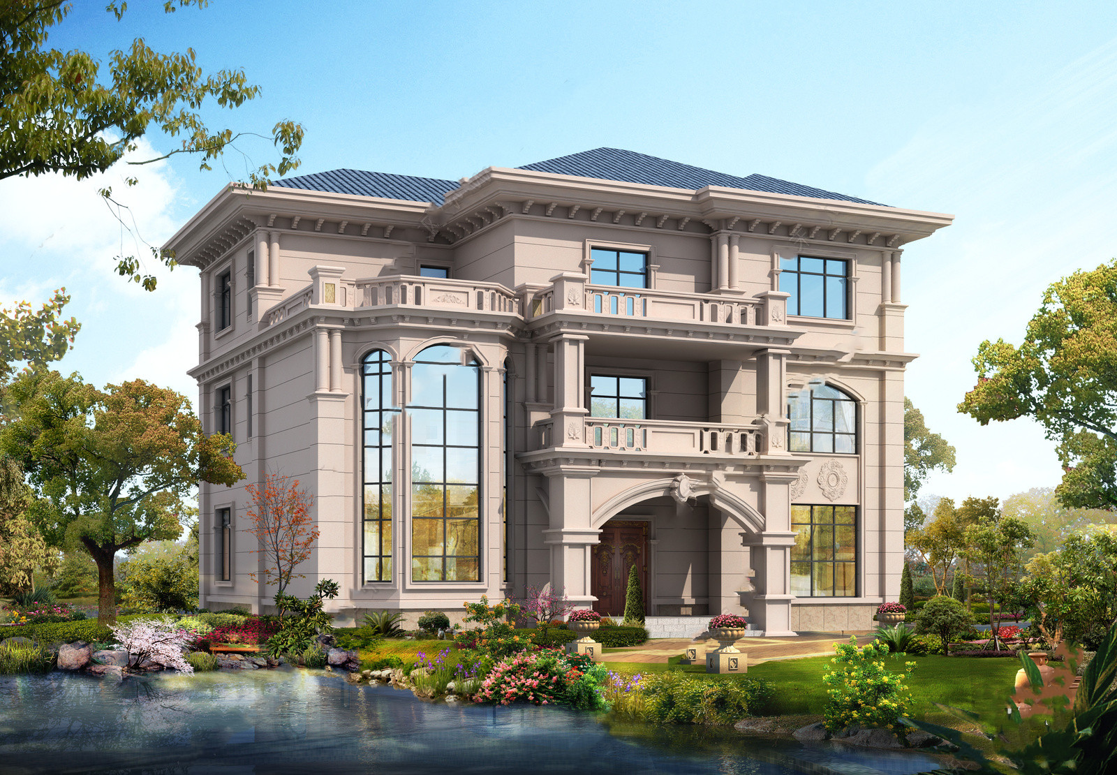 Mẫu 3d File Biệt Thự đẹp Sketchup