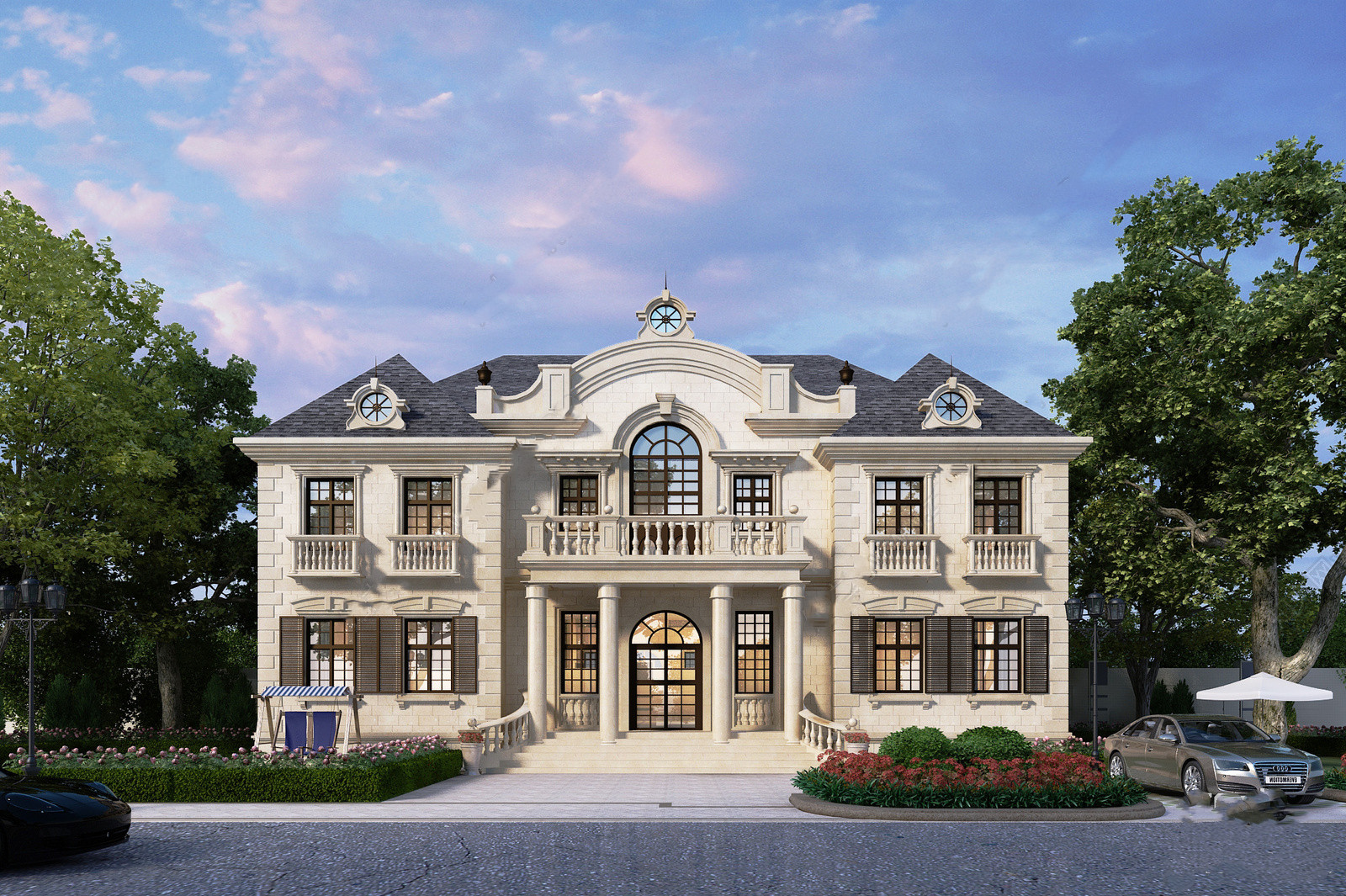 Mẫu 3d File Biệt Thự đẹp Sketchup