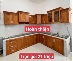 Giá Tủ Gỗ Bếp Công Nghiệp Hdf đẹp