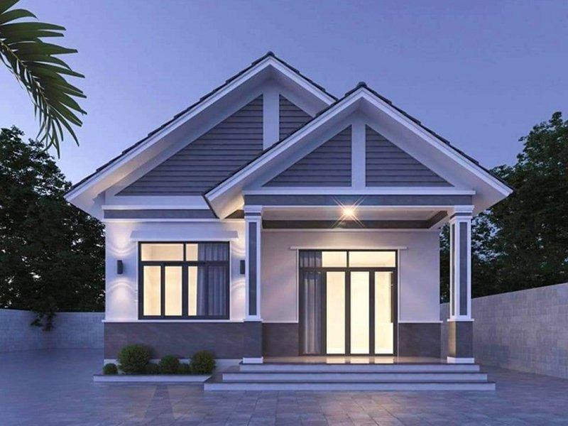 Mẫu nhà cấp 4 hiện đại mái Thái đẹp giá rẻ 300 triệu đầy đủ tiện nghi
