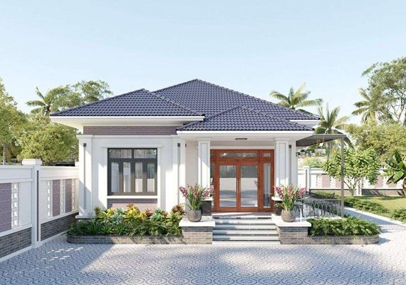Mẫu xây nhà cấp 4 hiện đại mái Nhật trọn gói 300 triệu đẹp ở nông thôn