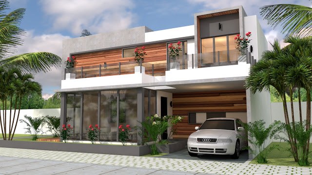 Mẫu nhà 2 tầng 15x10m