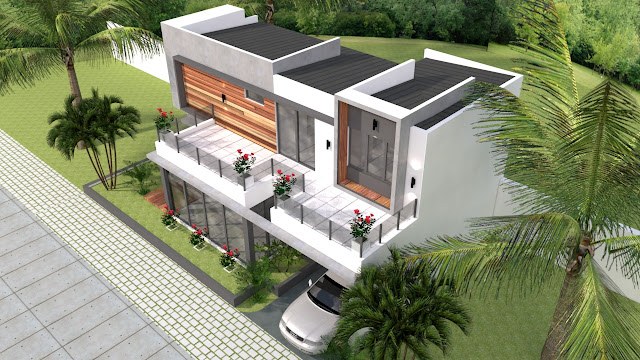 Mẫu nhà 2 tầng 15x10m