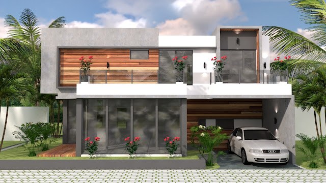 Mẫu nhà 2 tầng 15x10m