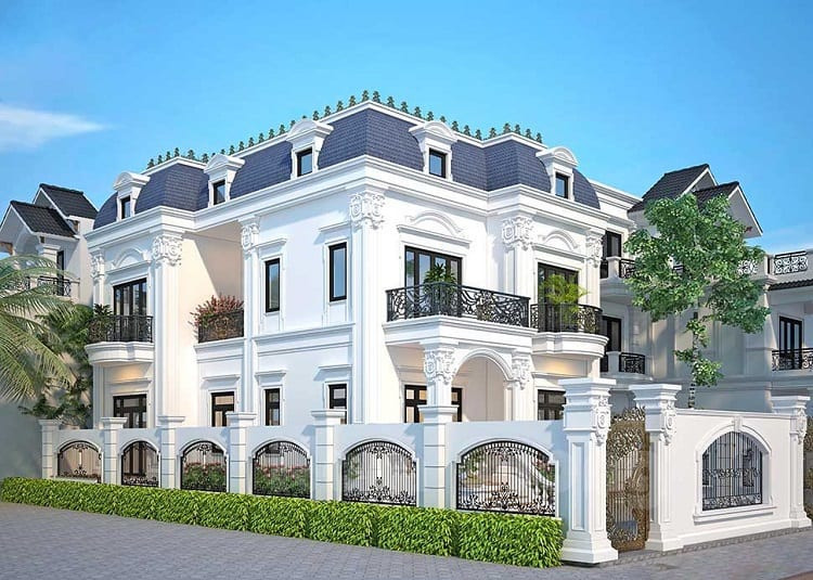 Mẫu bản vẽ biệt thự đẹp lô góc 2 mặt tiền 2 lầu xây giá rẻ Mẫu bản vẽ biệt thự đẹp lô góc 2 mặt tiền 2 lầu xây giá rẻ