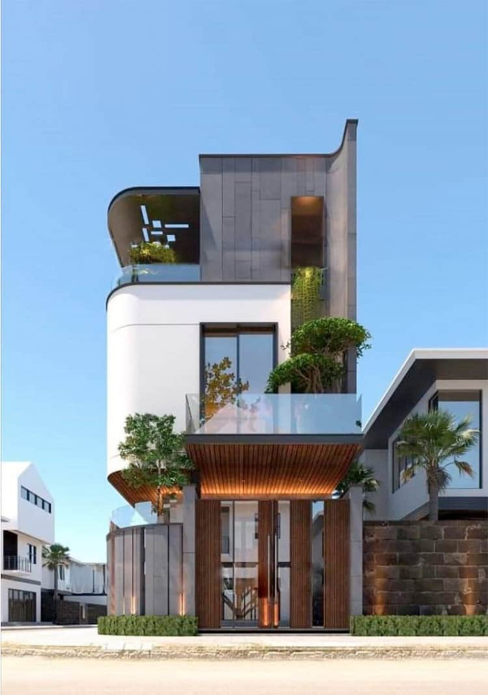 Mẫu bản vẽ biệt thự đẹp lô góc 2 mặt tiền 2 lầu xây giá rẻ Mẫu bản vẽ biệt thự đẹp lô góc 2 mặt tiền 2 lầu xây giá rẻ