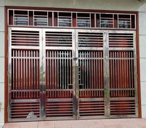 Mẫu cửa inox đẹp không gỉ làm cổng