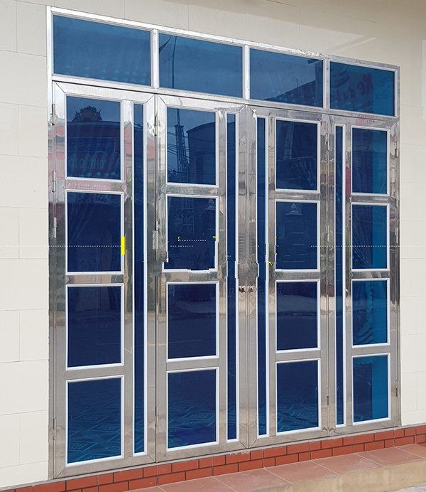 Mẫu cửa inox đẹp không gỉ làm cổng