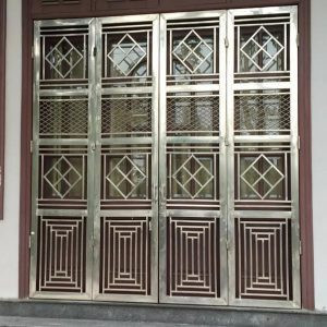 Mẫu cửa inox đẹp không gỉ làm cổng
