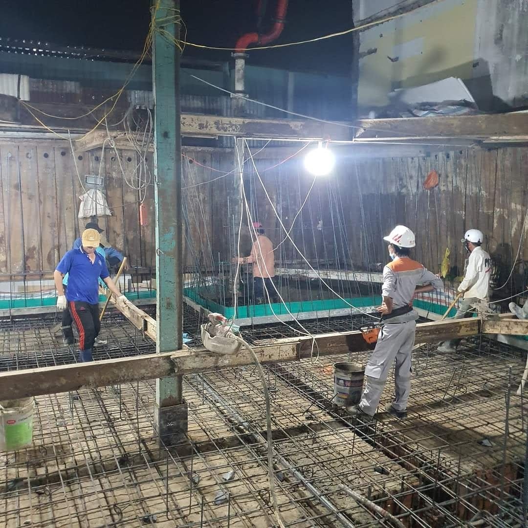 đỏ Be Tong Hầm