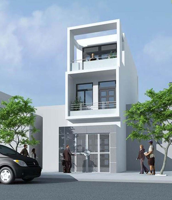Mẫu nhà 3 tầng lầu 5x15 thiết kế hiện đại