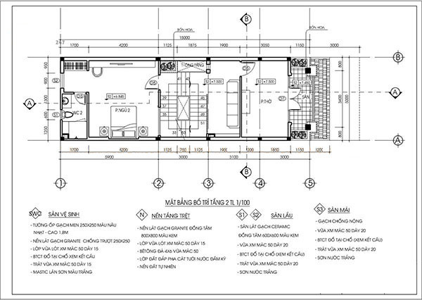Mẫu nhà 3 tầng lầu 5x15 thiết kế hiện đại