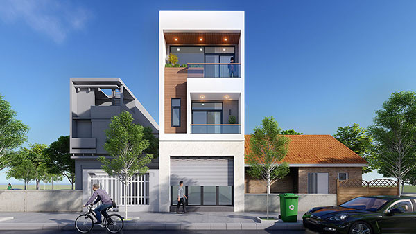 Mẫu nhà 3 tầng lầu 5x15 thiết kế hiện đại