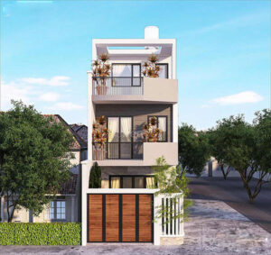 Mẫu nhà 3 tầng lầu 5x15 thiết kế hiện đại