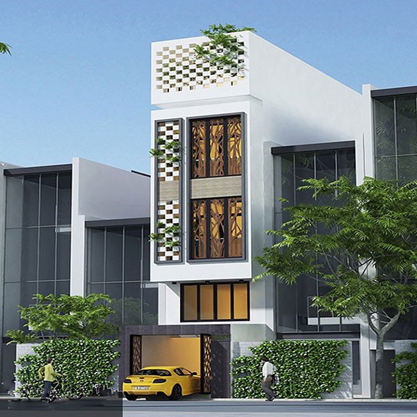 Mẫu nhà 3 tầng lầu 5x15 thiết kế hiện đại