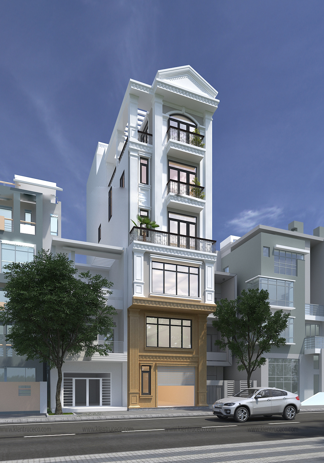 Nhà ống 6 tầng 40