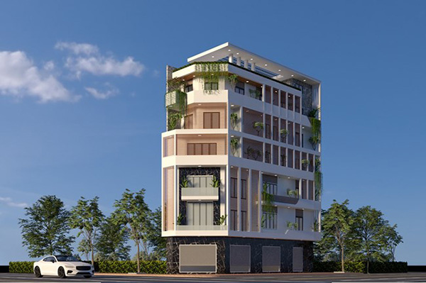 Nhà ống 6 tầng 9