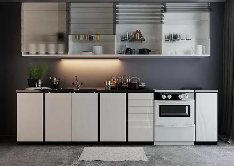 Tủ bếp thông minh được thiết kế với độ bền và khả năng chịu lực tốt, không bị nứt, cong vênh hay biến dạng khi sử dụng trong thời gian dài.