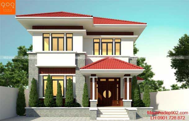 Mẫu nhà đẹp 2 tầng xây trọn gói 500 triệu TP HCM