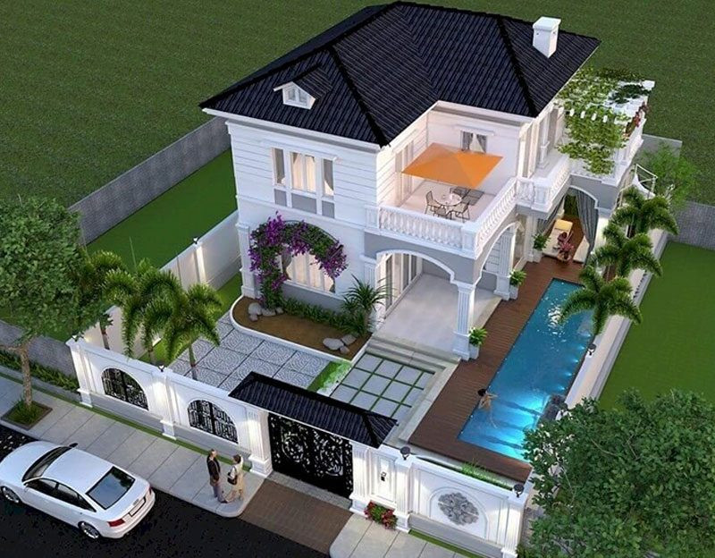 Thiết kế xây biệt thự đẹp tại Long An Bình Dương Đồng Nai HCM Thiết kế xây biệt thự đẹp tại Long An Bình Dương Đồng Nai HCM